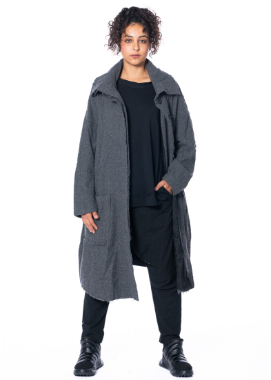 RUNDHOLZ  BLACK  LABEL, wide coat with high collar 2243281203