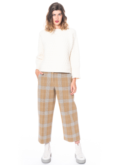 annette görtz, trendy plaid pants Pama