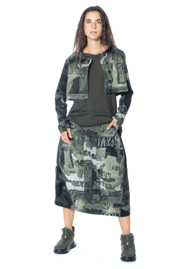 RUNDHOLZ BLACK LABEL, tulpenförmiger Camouflage-Rock 2243600304