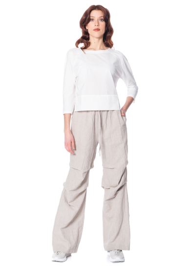 LA HAINE INSIDE US, comfortable linen trousers 5022 LH