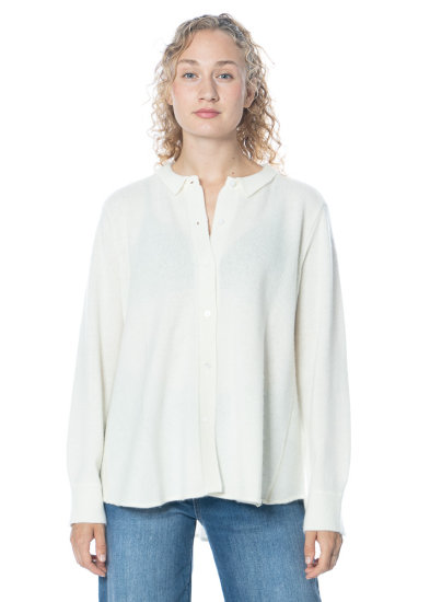 HENRY CHRIST, blouse in cardigan style - Nobananas - Image 1