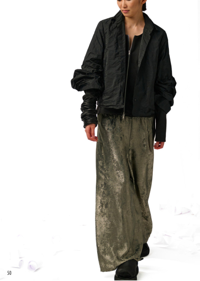 Maria Calderara, wide corduroy pants with metallic effect - NOBANANAS - Image 1