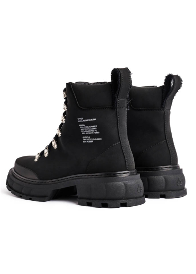 Virón, vegan apple leather lace up boots