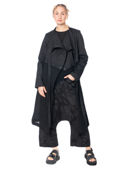 studiob3, open front jacket BRANNA in black