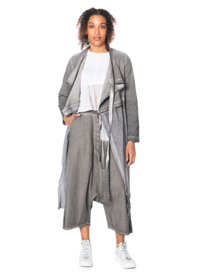 studiob3, open front jacket BRANNA in grey old dye