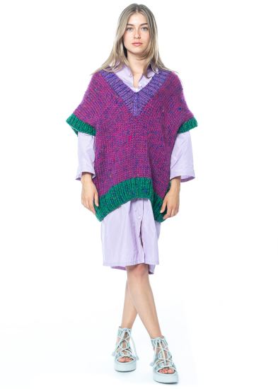 HOPE MACAULAY, sleeveless merino and silk knit sweater Ione 