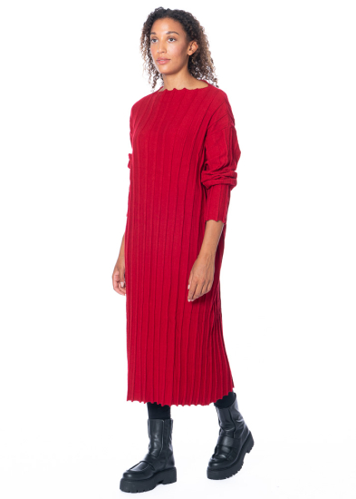 La Vaca Loca, long knitted dress JAPÓN with rib design