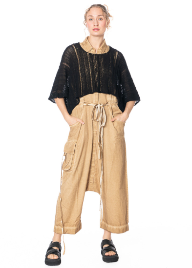 studiob3, sleeveless overall KRISS in dijon old dye