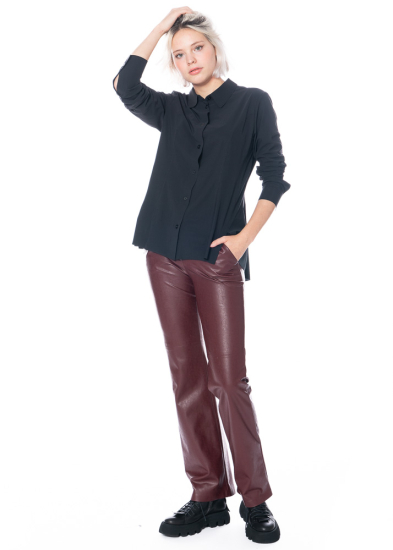 MINX, Flared vegan leather trousers Mariam