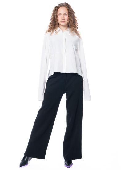 ULI SCHNEIDER, elegant blouse with collar and long sleeves