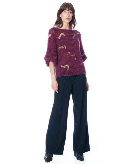 Atelier Basile, sweater PAULETTE Burgundy