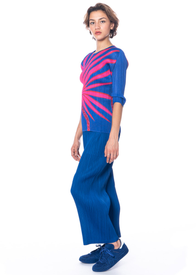 PLEATS PLEASE ISSEY MIYAKE, Shirt mit halblangem Arm ICE DESERT
