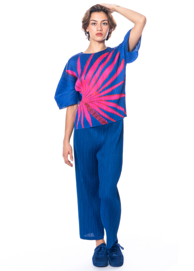 PLEATS PLEASE ISSEY MIYAKE, Shirt mit mittellangen Ärmeln ICE DESERT