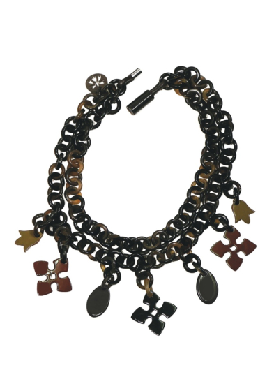 YAEL NADIV, double-strand buffalo horn choker SANDRA