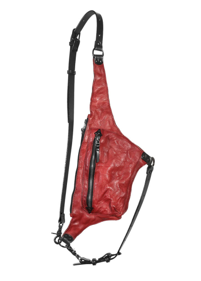 Téo+NG, roter Gürtel, Umhängetasche KHAY