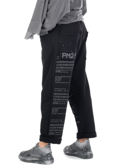 STUDIO B3, pants Veneto with print black