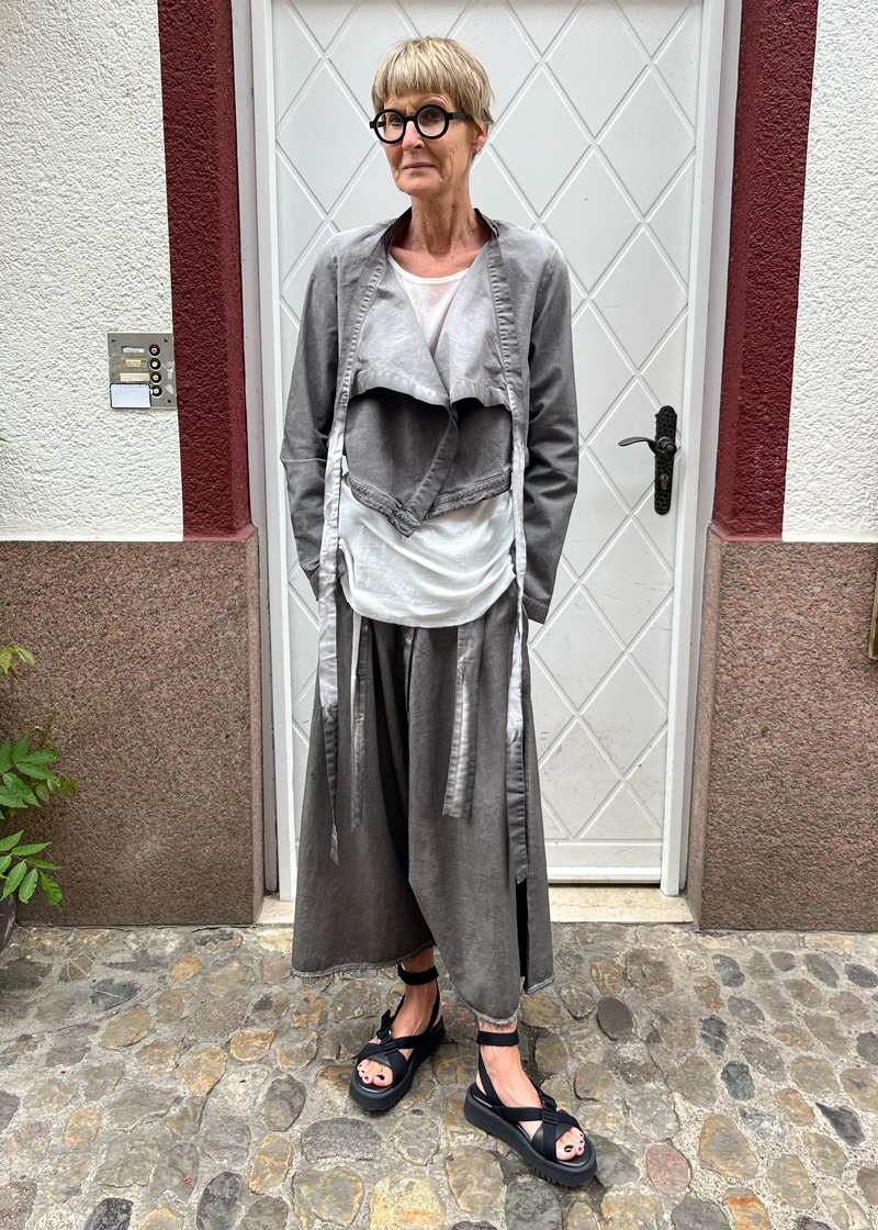 studiob3, Open Coat BRANNA In Grey Old Dye